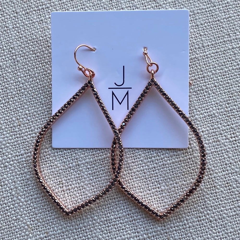 Jill Michael Jewelry Rose Gold Drop Earrings